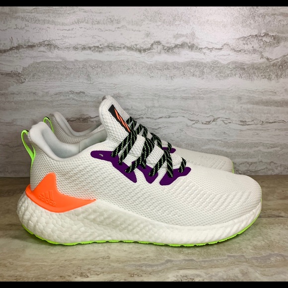 Adidas Alpha Boost Running Cloud Shoes Mens Sz 10 - Picture 2 of 7